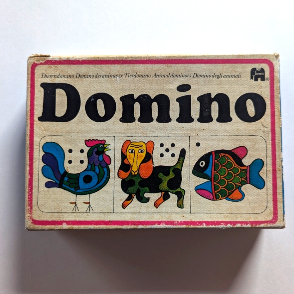 Vintage Animal Domino Game - Jumbo, Hausemann & Höte - Animal Dominoes from 1972